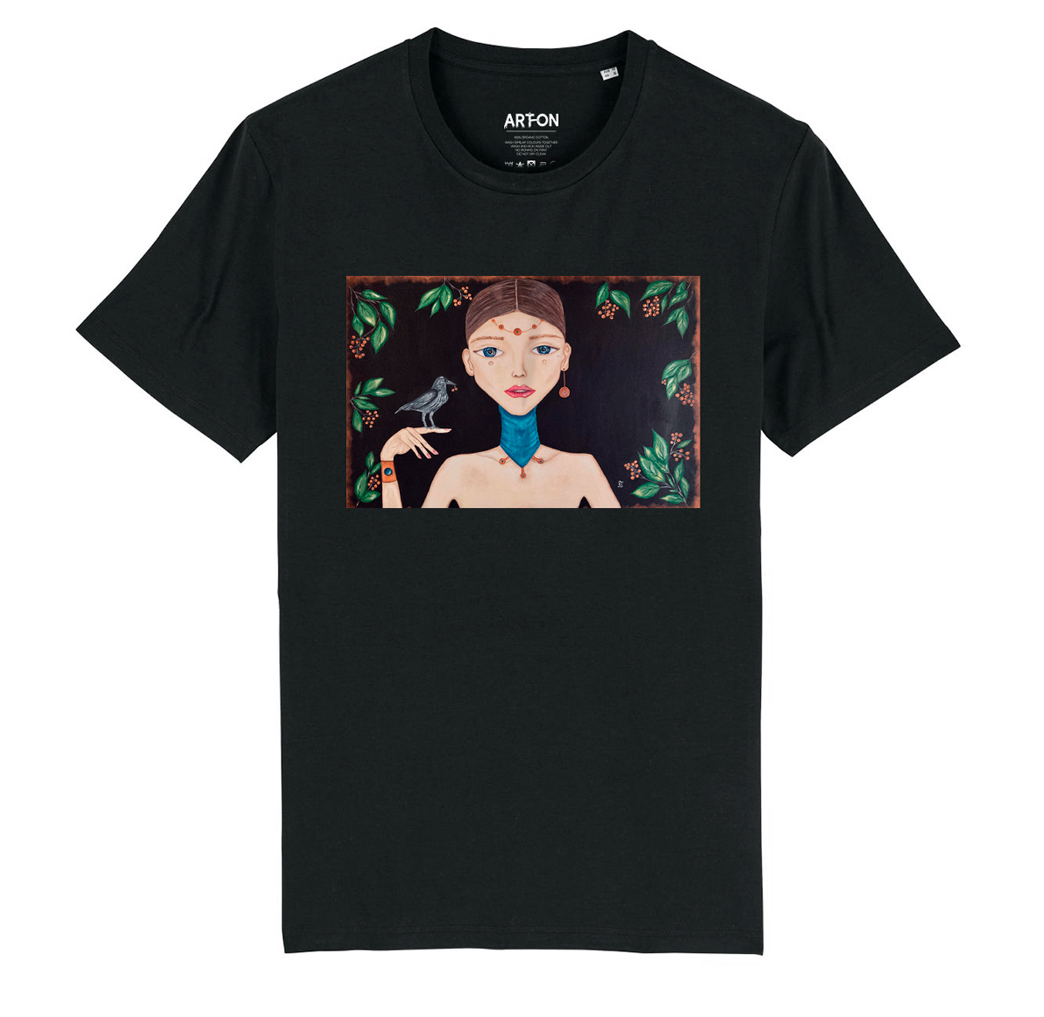 Pauksciu_uzkalbetoja_marskineliai_juodi